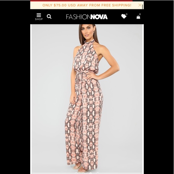 Fashion Nova XL snakeskin jumpsuit - Picture 2 of 6